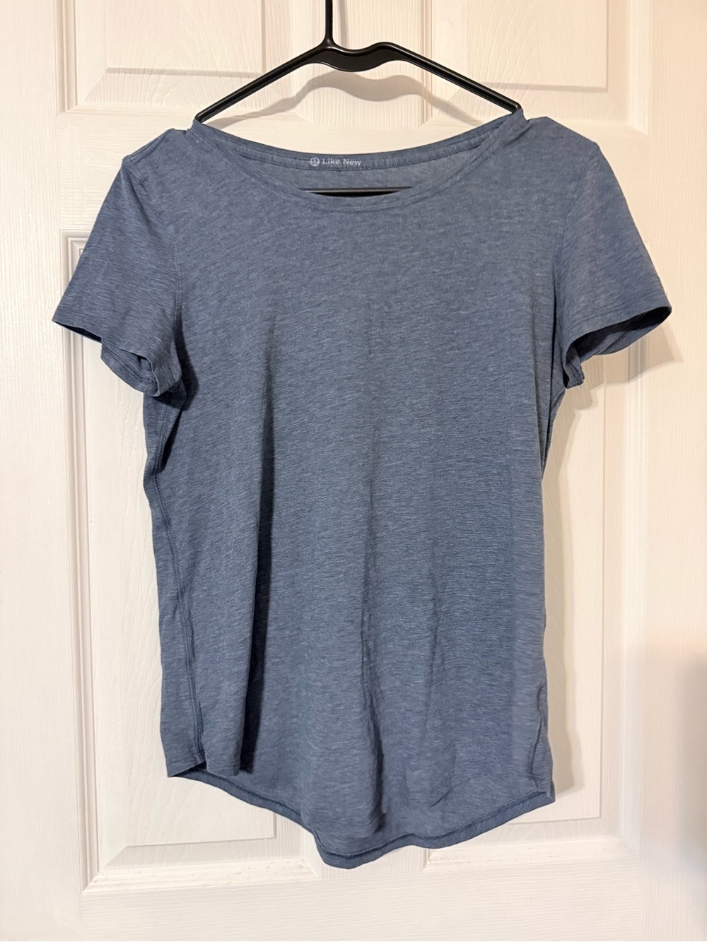 Lululemon Blue Crewneck Short Sleeve Top
